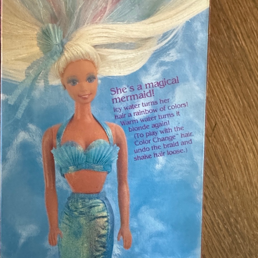 Vintage 1994 Barbie Mermaid Doll with Turquoise and Pink Outfit - Picture 4 of 4